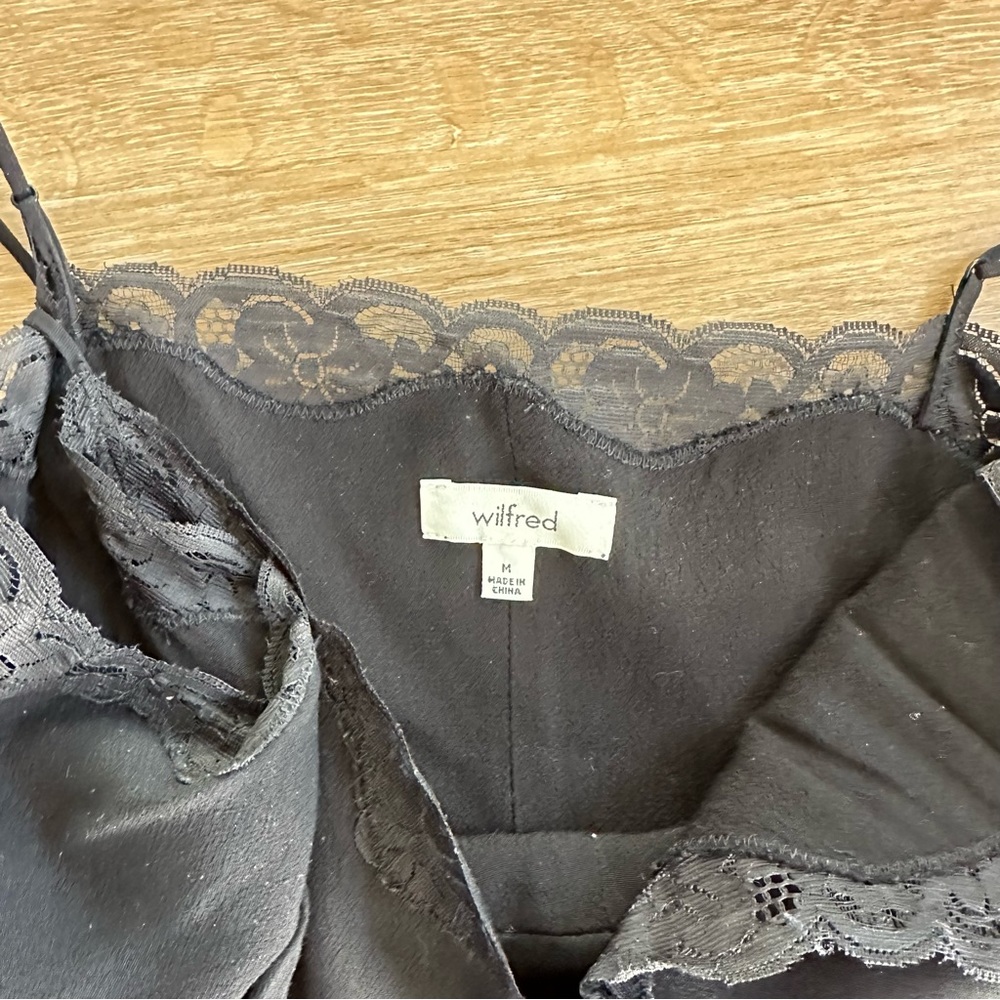 Aritzia Wilfred Lace Trim Slip Dress - Picture 3 of 4